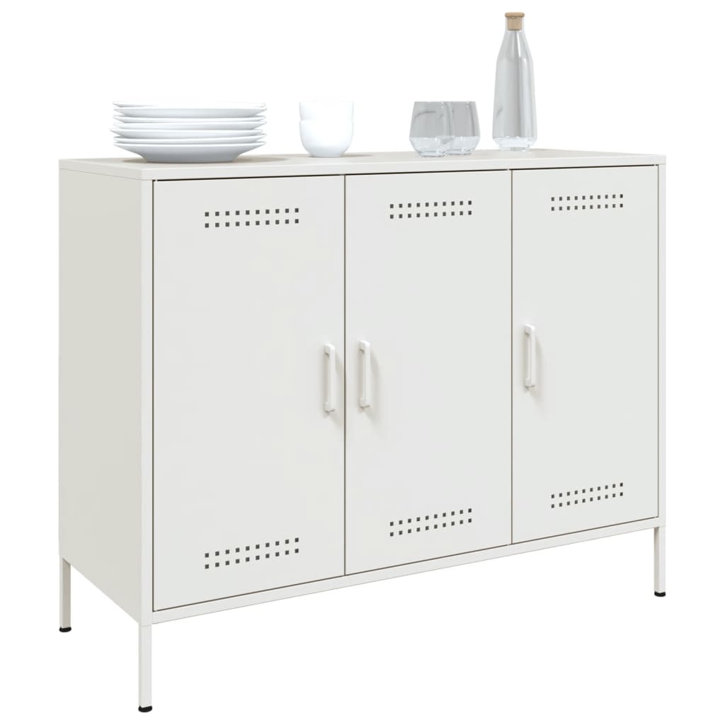 skab 100,5x39x79 cm stål hvid