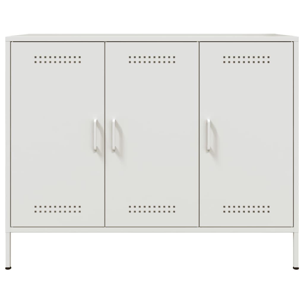 skab 100,5x39x79 cm stål hvid