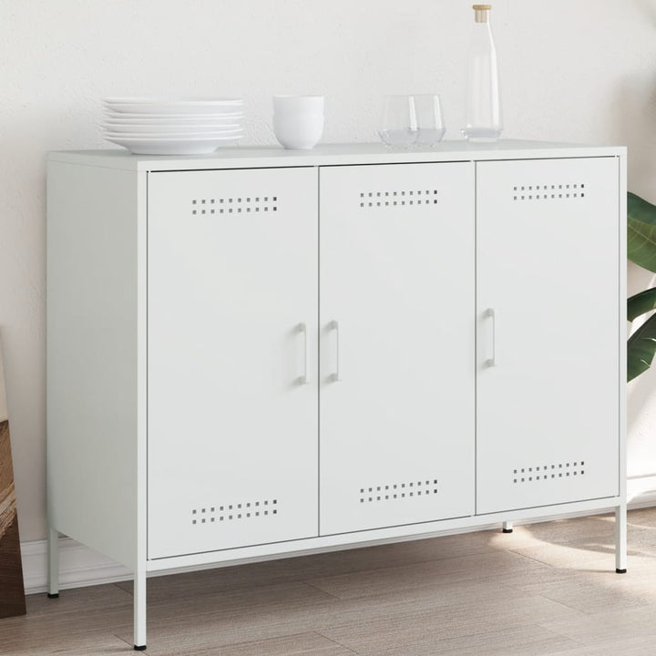 skab 100,5x39x79 cm stål hvid
