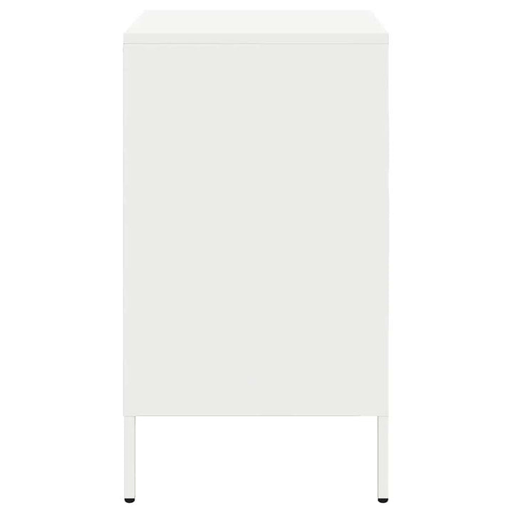 sengeborde 2 stk. 36x39x68 cm stål hvid