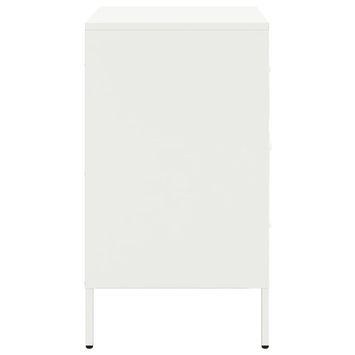 sengeborde 2 stk. 36x39x68 cm stål hvid