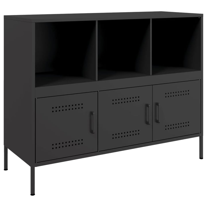 skab 100,5x39x79 cm stål sort