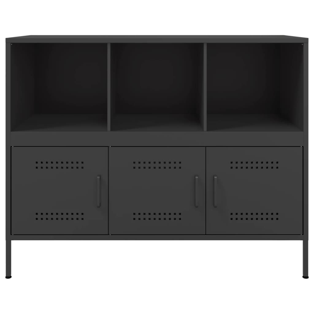 skab 100,5x39x79 cm stål sort