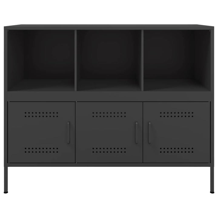 skab 100,5x39x79 cm stål sort