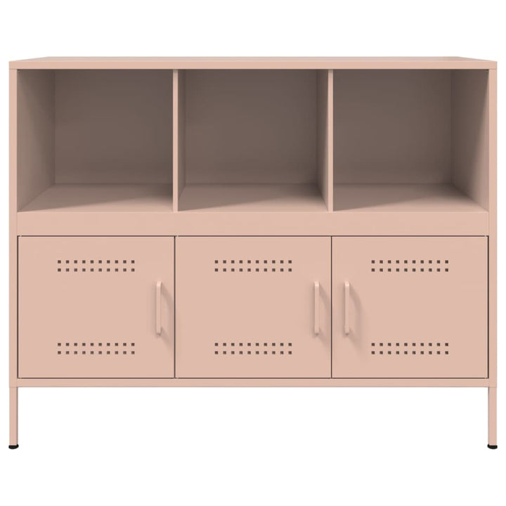 skab 100,5x39x79 cm stål lyserød