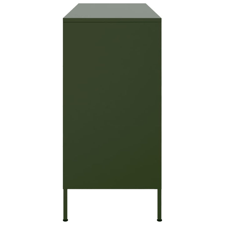 skab 100,5x39x79 cm stål olivengrøn