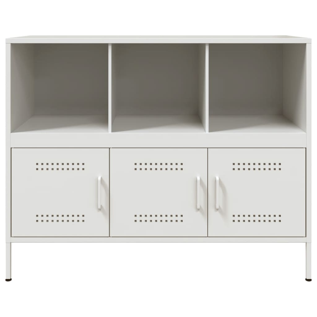 skab 100,5x39x79 cm stål hvid