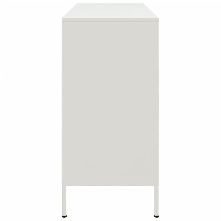 skab 100,5x39x79 cm stål hvid