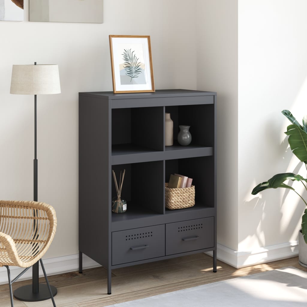 skab 68x39x101,5 cm stål antracitgrå