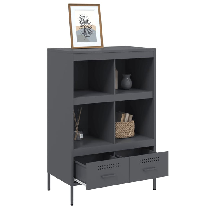 skab 68x39x101,5 cm stål antracitgrå