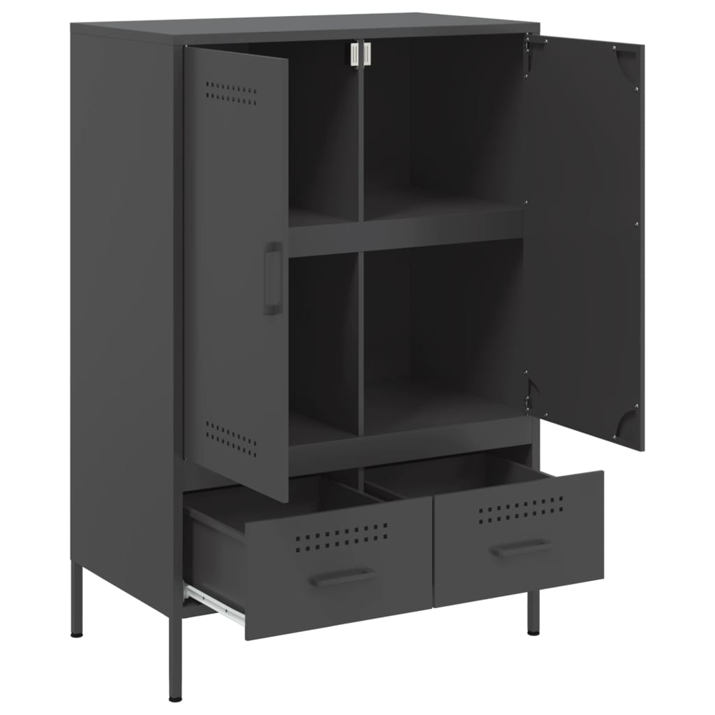 skab 68x39x101,5 cm stål sort