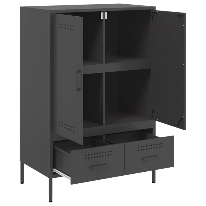 skab 68x39x101,5 cm stål sort