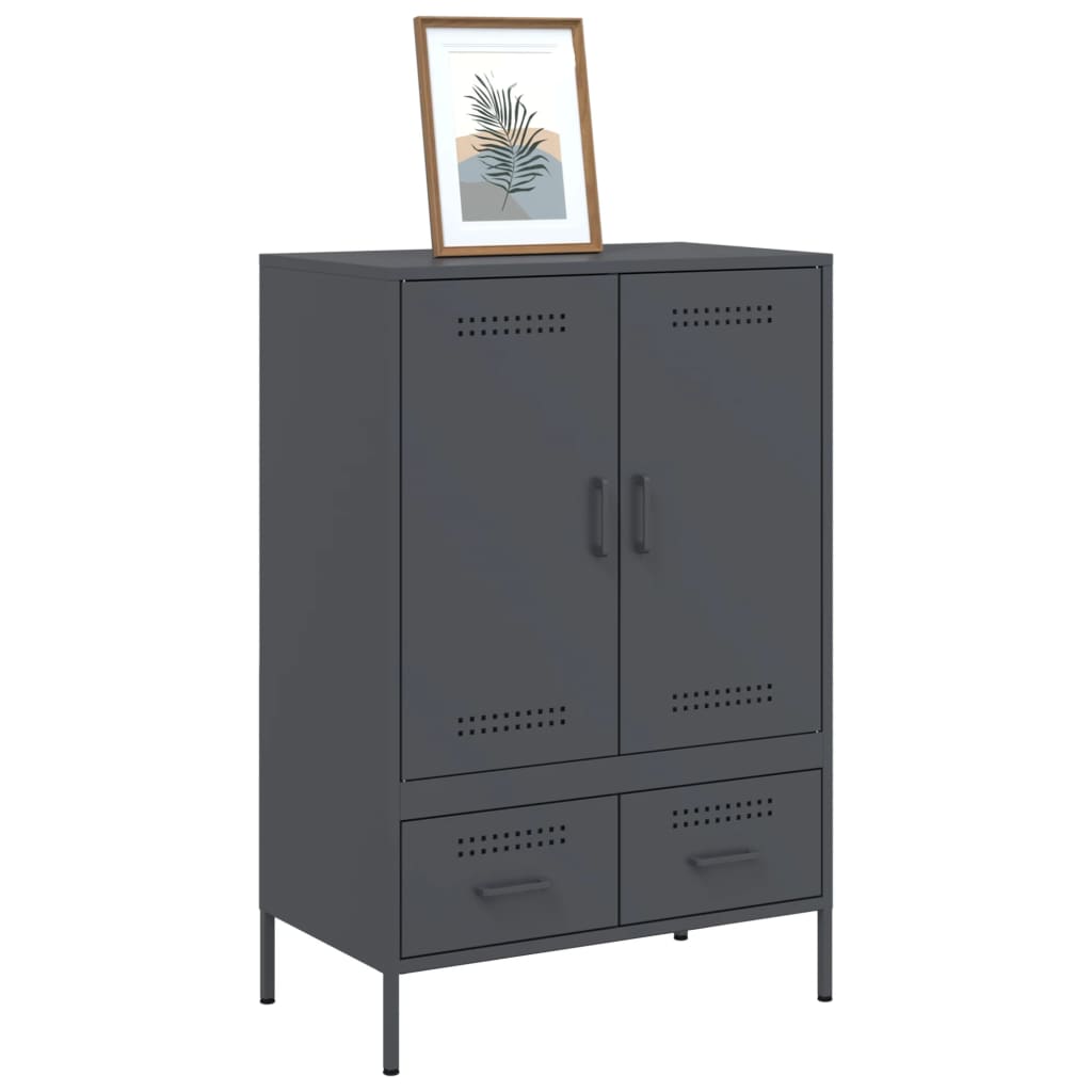 skab 68x39x101,5 cm stål antracitgrå