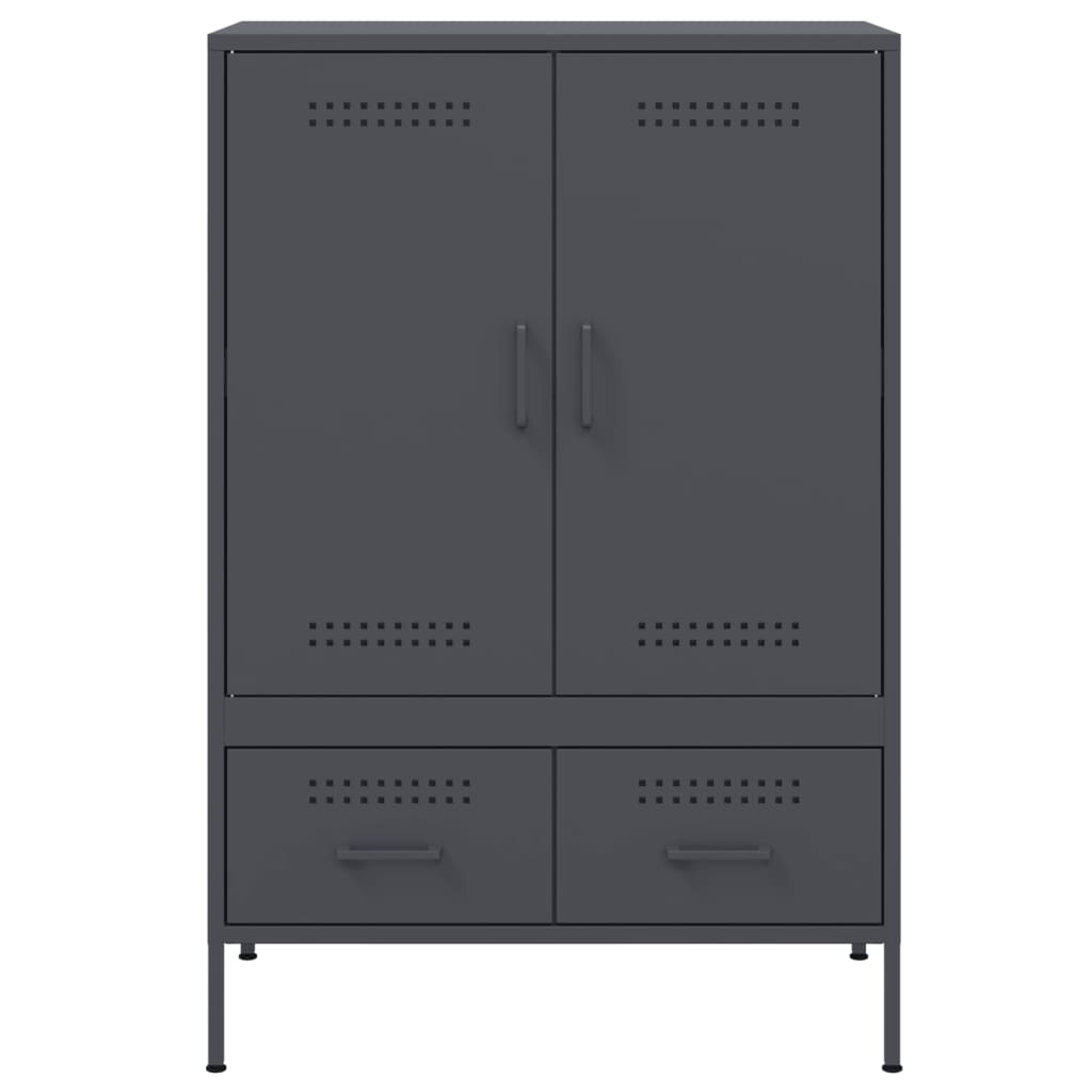 skab 68x39x101,5 cm stål antracitgrå