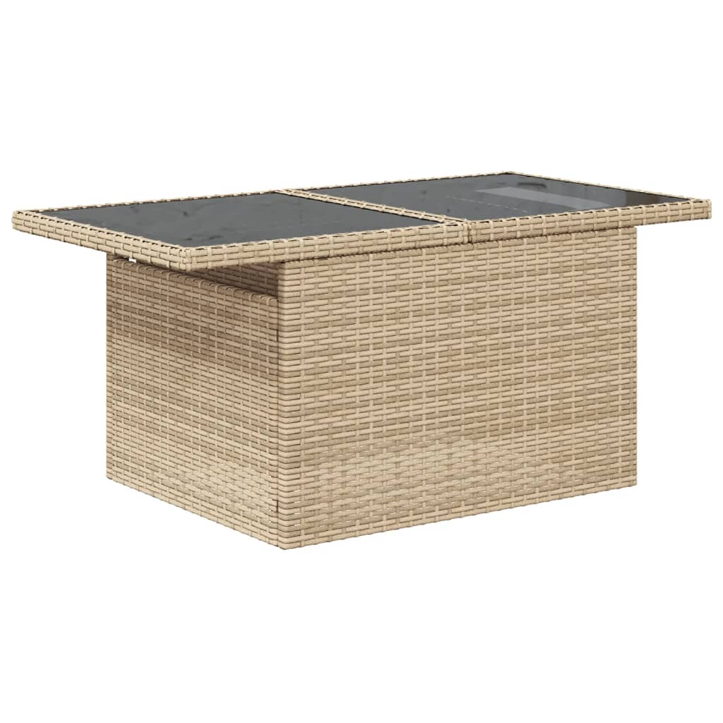 sofasæt til haven 8 dele med hynder polyrattan beige