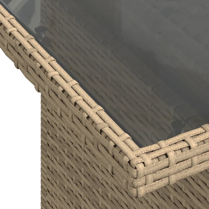 sofasæt til haven 8 dele med hynder polyrattan beige