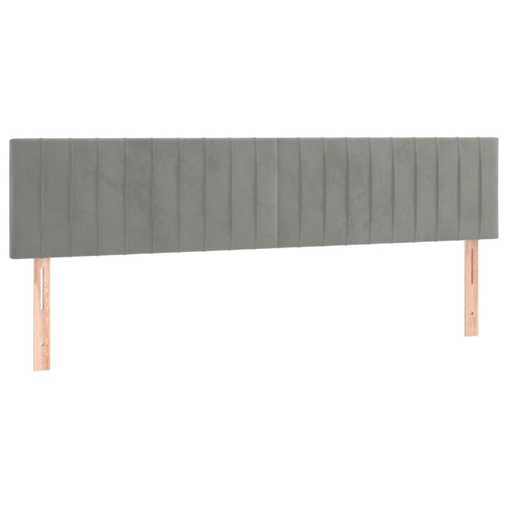 sengeramme uden madras 120x190 cm fløjl enkeltseng lysegrå
