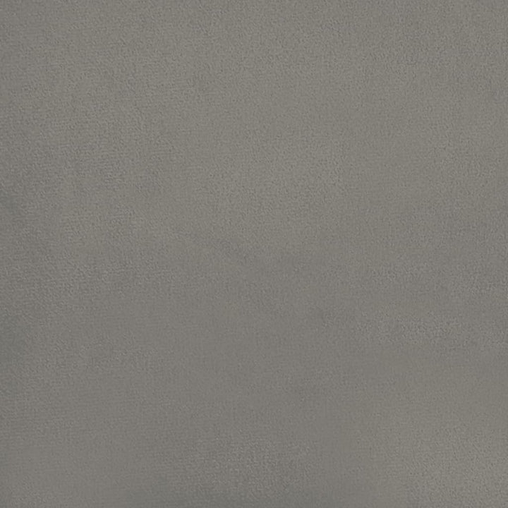 sengeramme uden madras 120x190 cm fløjl enkeltseng lysegrå