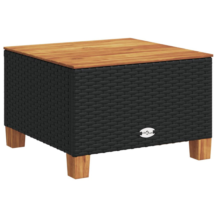 sofasæt til haven 6 dele med hynder polyrattan sort