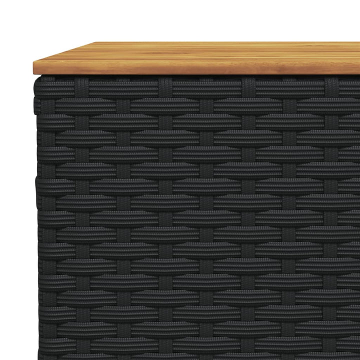 sofasæt til haven 6 dele med hynder polyrattan sort