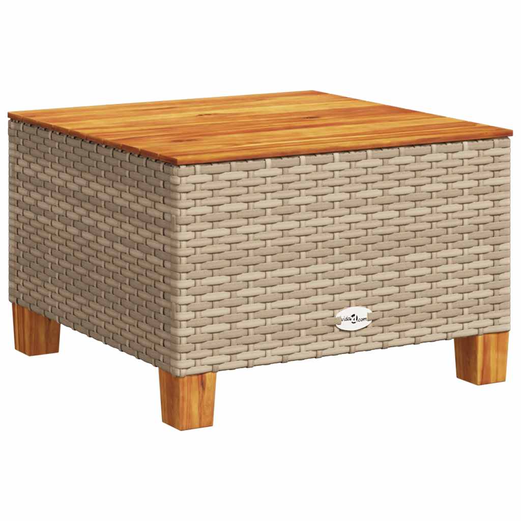 sofasæt til haven 7 dele med hynder polyrattan beige