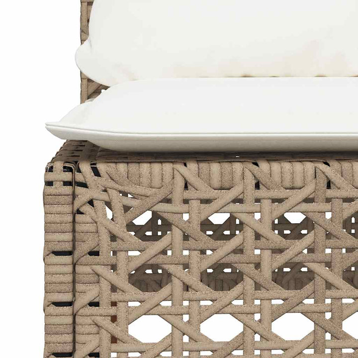 sofasæt til haven 8 dele med hynder polyrattan beige