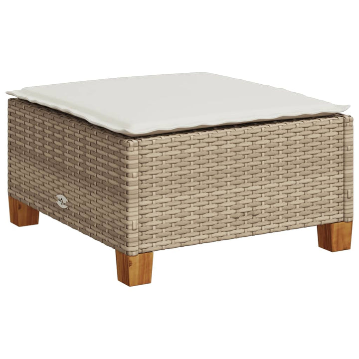 sofasæt til haven 8 dele med hynder polyrattan beige