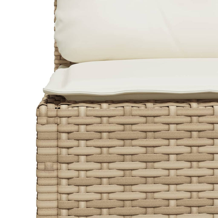 sofasæt til haven 4 dele med hynder polyrattan beige