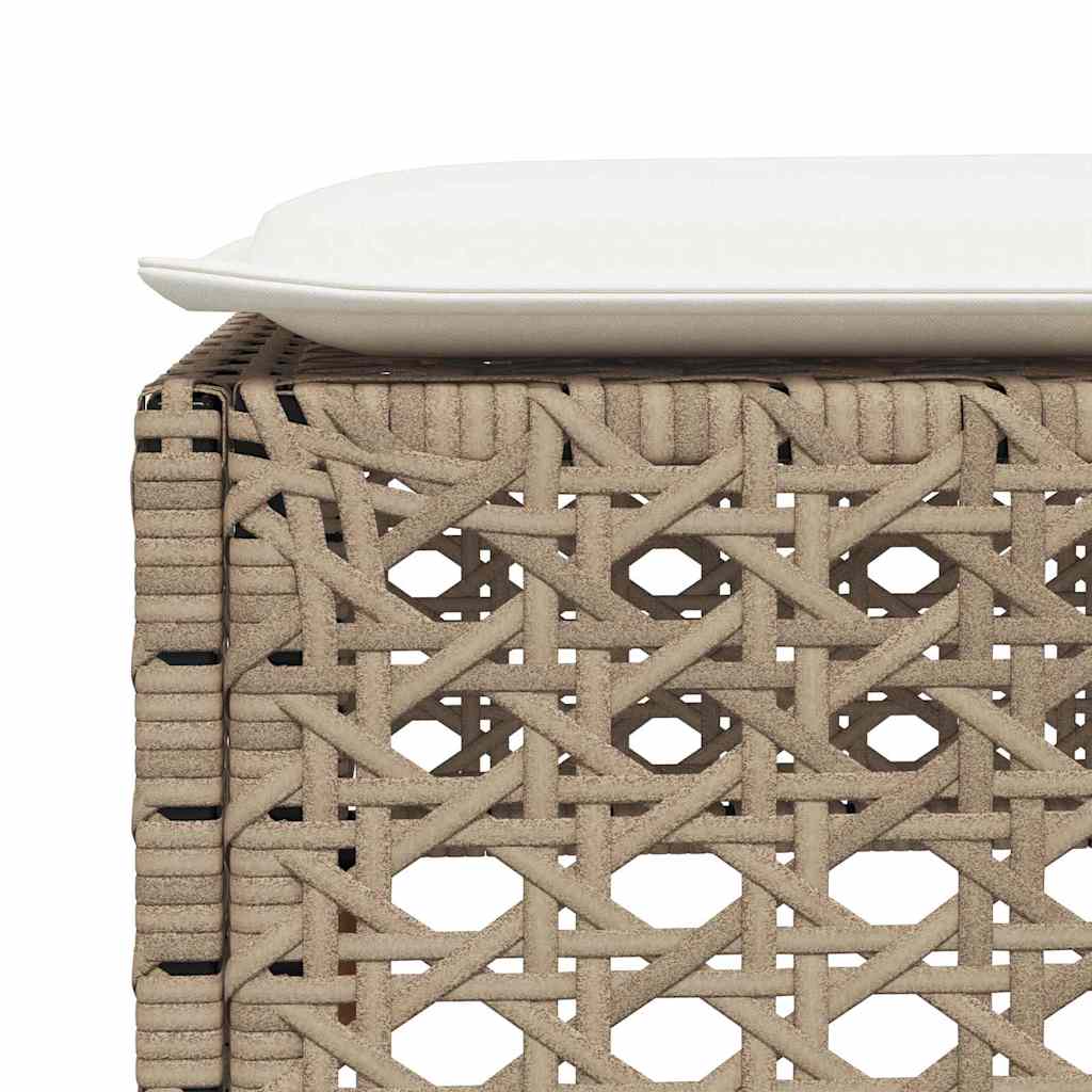 sofasæt til haven 5 dele med hynder polyrattan beige