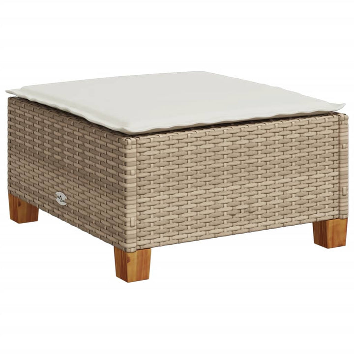 sofasæt til haven 8 dele med hynder polyrattan beige