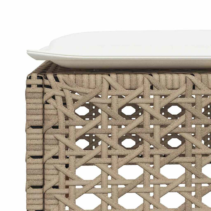sofasæt til haven 8 dele med hynder polyrattan beige