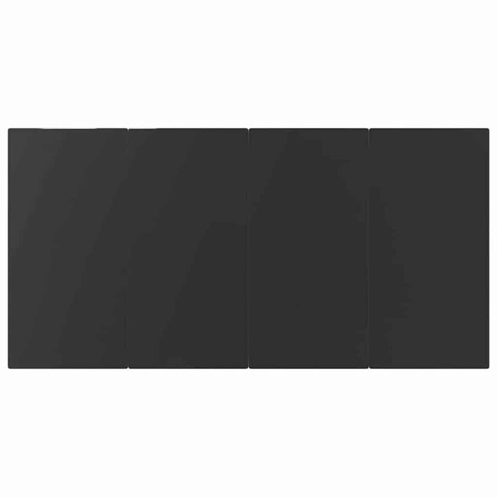 Have Spisebordssæt med pude 7 pcs Sort polyrattan