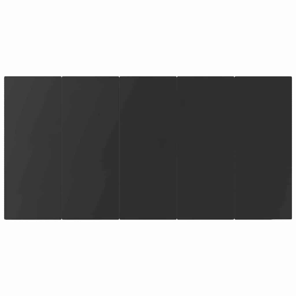 Have Spisebordssæt med pude 7 pcs Sort polyrattan