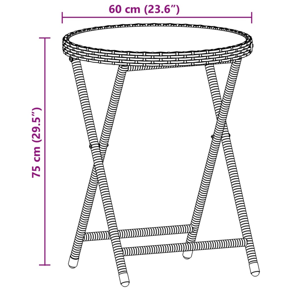 bistrosæt 3 dele med hynder polyrattan og akacietræ grå