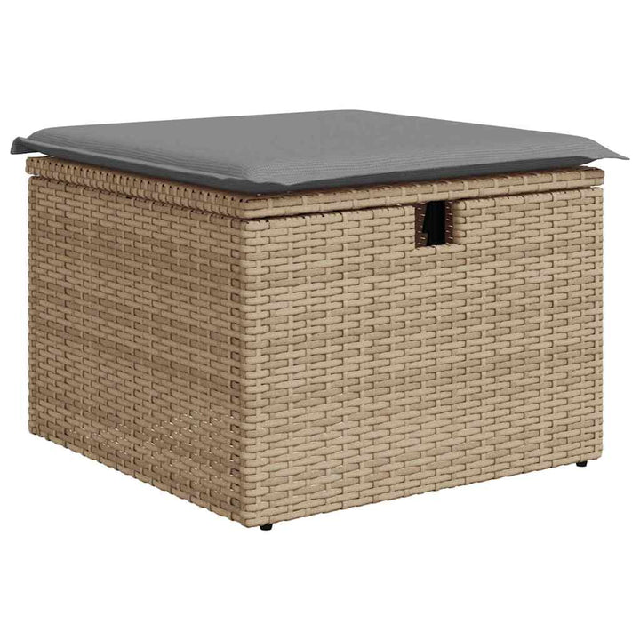 sofasæt til haven 8 dele med hynder polyrattan beige