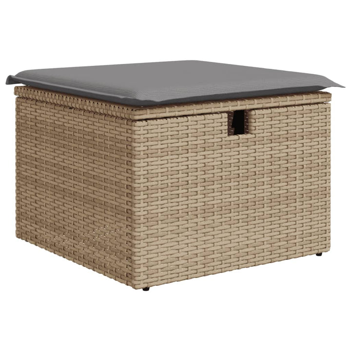 sofasæt til haven 8 dele med hynder polyrattan beige