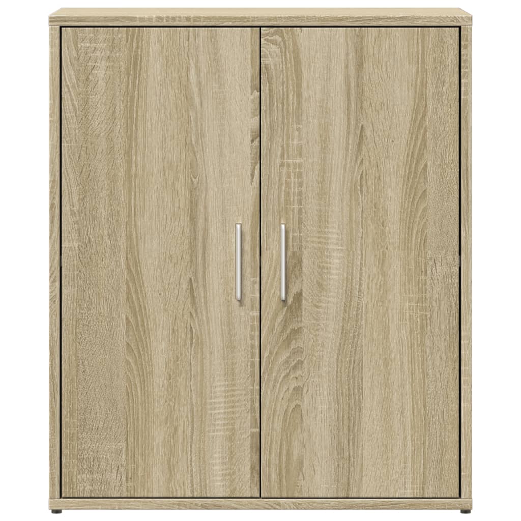 skænke 2 stk. 60x31x70 cm konstrueret træ sonoma-eg