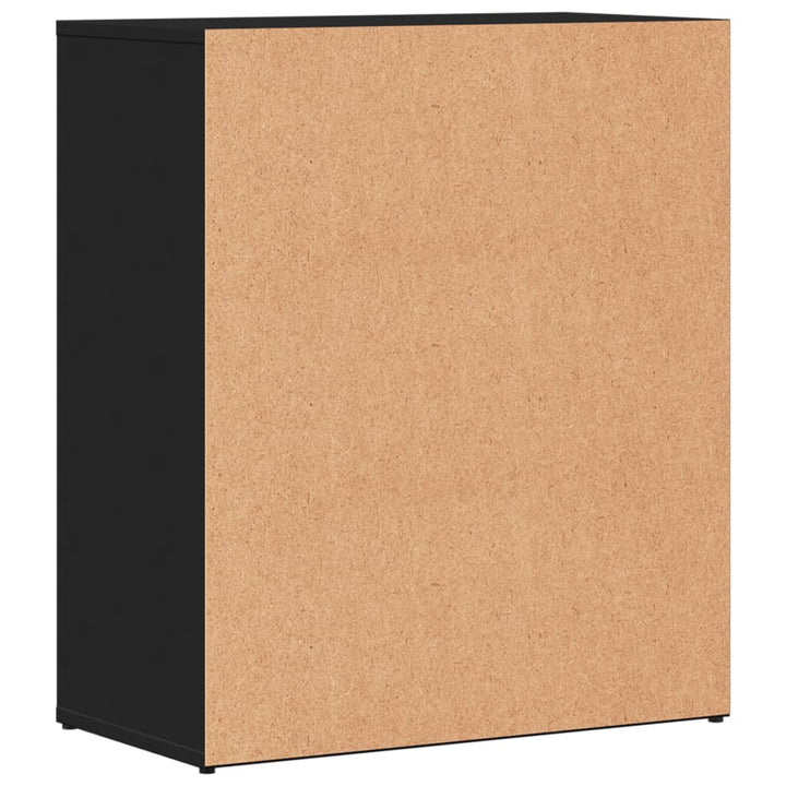 skænke 2 stk. 60x31x70 cm konstrueret træ sort