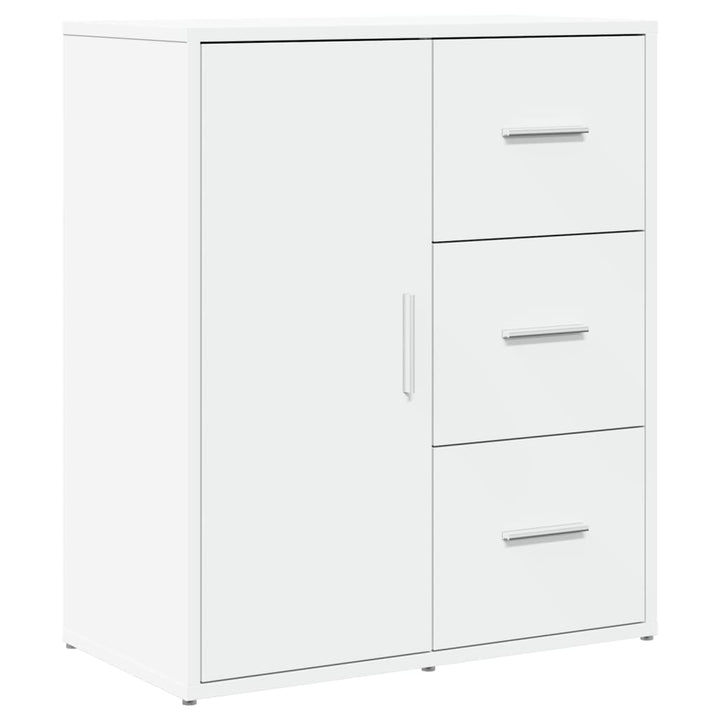 skænke 2 stk. 60x31x70 cm konstrueret træ hvid
