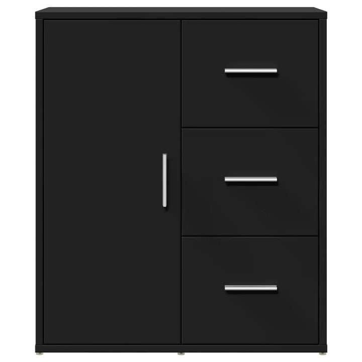 skænke 2 stk. 60x31x70 cm konstrueret træ sort