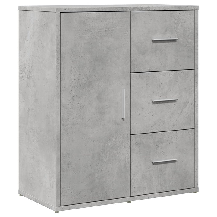 skænke 2 stk. 60x31x70 cm konstrueret træ betongrå