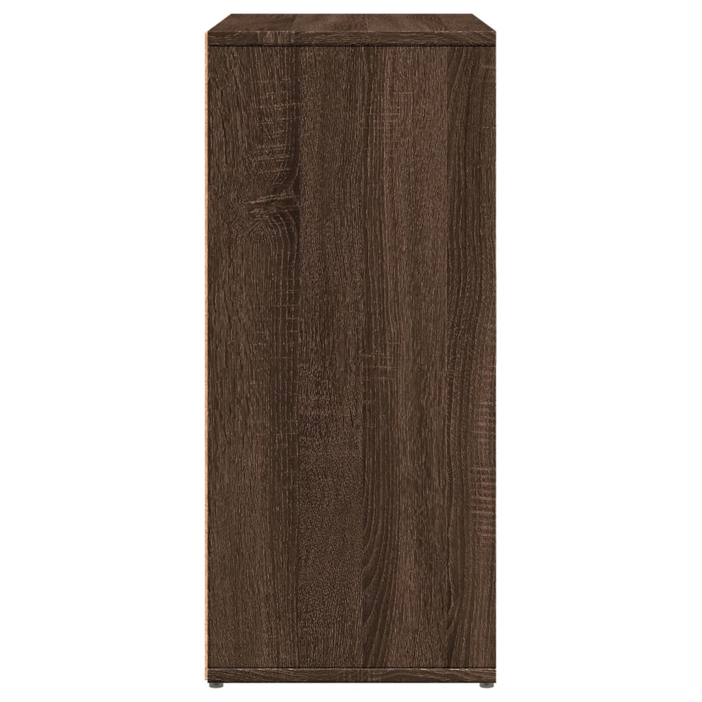 skænke 2 stk. 60x31x70 cm konstrueret træ brun egetræsfarve
