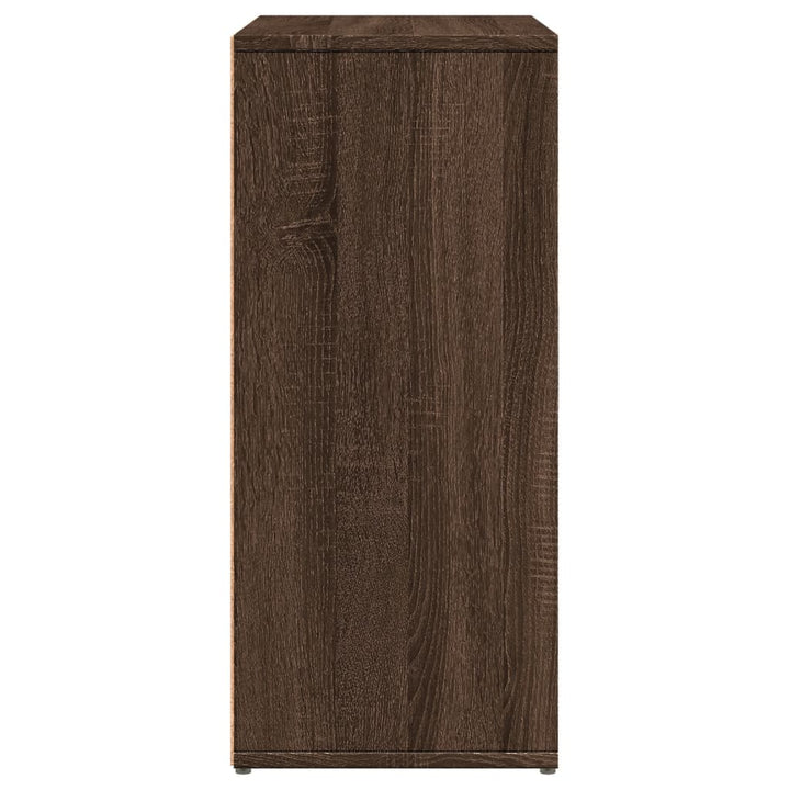 skænke 2 stk. 60x31x70 cm konstrueret træ brun egetræsfarve