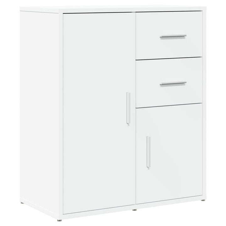 skænke 2 stk. 60x31x70 cm konstrueret træ hvid