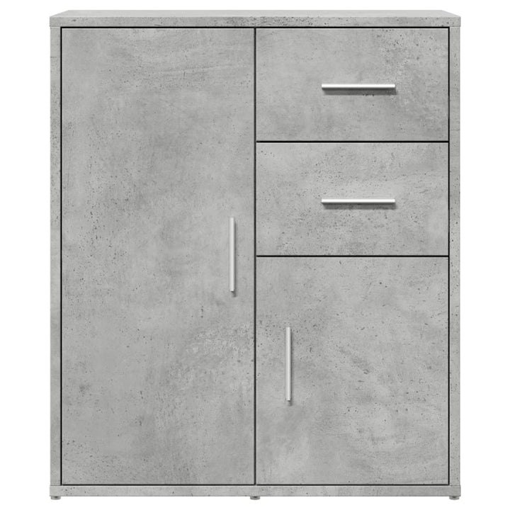 skænke 2 stk. 60x31x70 cm konstrueret træ betongrå