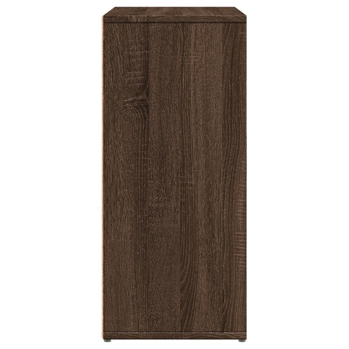 skænke 2 stk. 60x31x70 cm konstrueret træ brun egetræsfarve