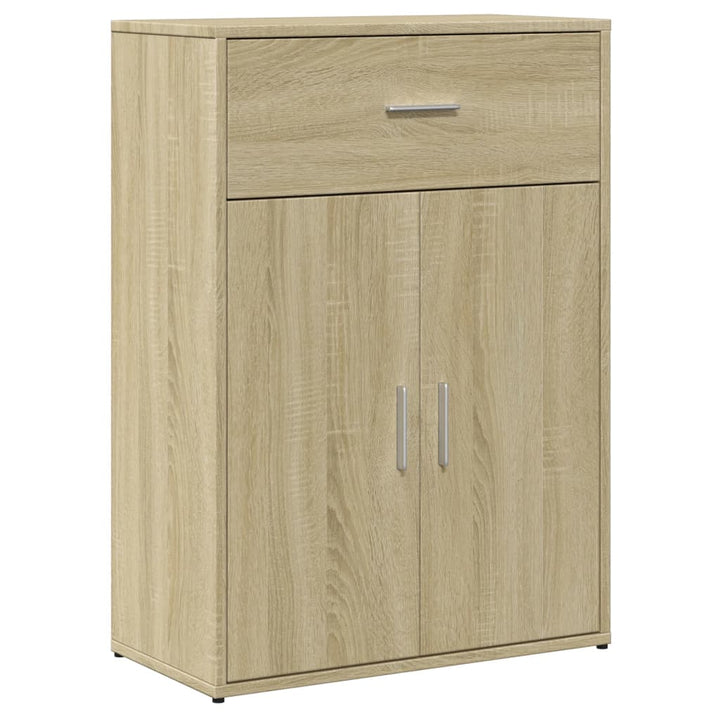 skænke 2 stk. 60x30x84 cm konstrueret træ sonoma-eg