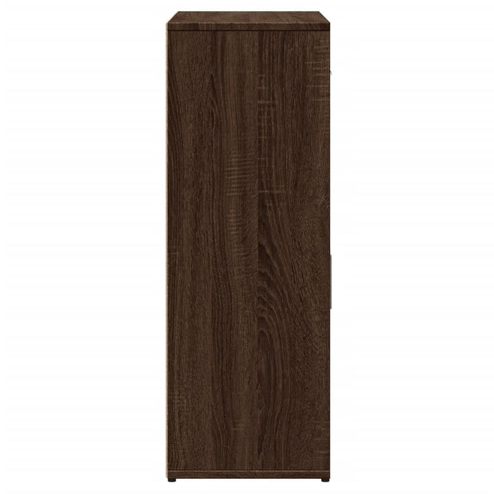 skænke 2 stk. 60x30x84 cm konstrueret træ brun egetræsfarve