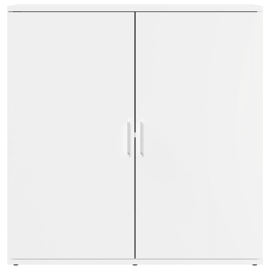 skænke 2 stk. 79x38x80 cm konstrueret træ hvid