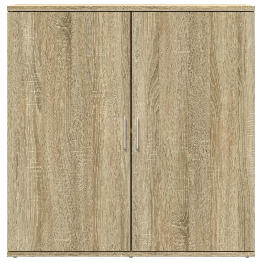 skænke 2 stk. 79x38x80 cm konstrueret træ sonoma-eg